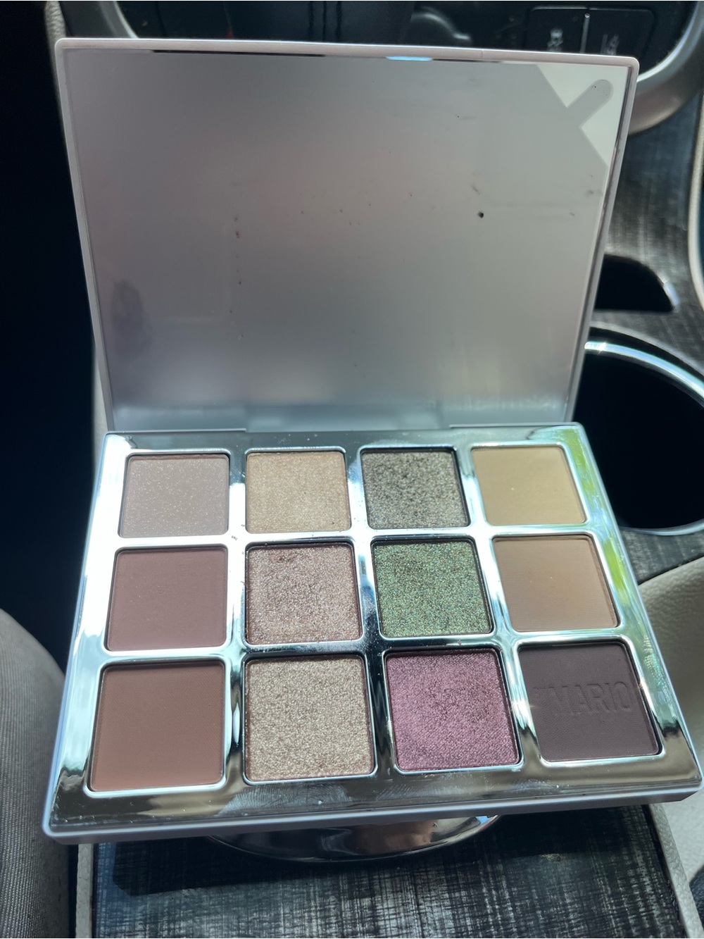Makeup By Mario 12-Shade Eyeshadow Palette — Pink, Green, Brown, Gold